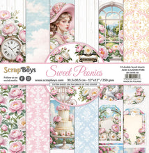 Load image into Gallery viewer, Sweet Peonies 12x12” Paper Pack ScrapBoys SB-SWPE-08
