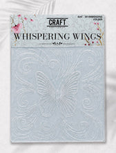 Load image into Gallery viewer, Whispering Wings 6x6” 3 D Embossing Folder Craft Addiction UK