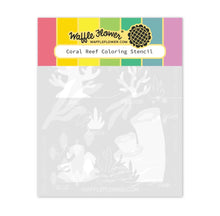 Load image into Gallery viewer, Coral Reef Colouring Stencils Waffle Flower 422426