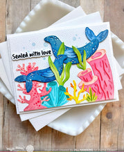 Load image into Gallery viewer, Coral Reef Colouring Stencils Waffle Flower 422426