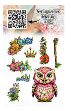 Load image into Gallery viewer, Night Wing Petals 4x6” Clear Stamp #1196 AALL and Create