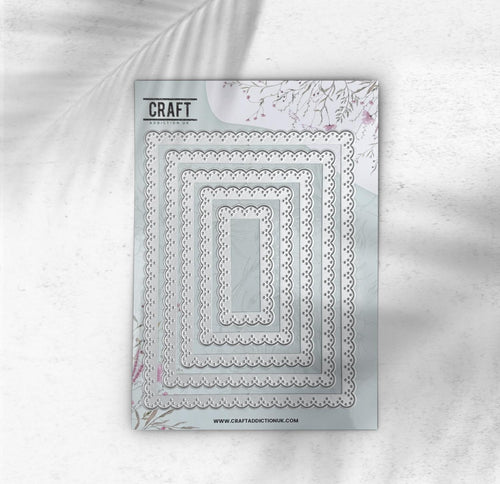 Scallopstack Rectangle Frames CraftAddictionUK
