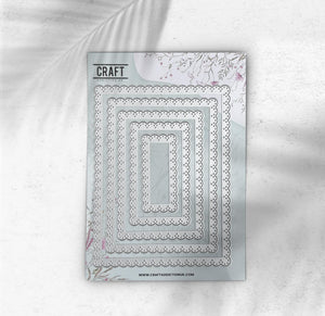 Scallopstack Rectangle Frames CraftAddictionUK