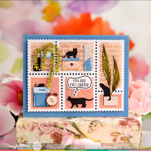 Cattitude Combo Stamp and Die Set WFC1543 Waffle Flower