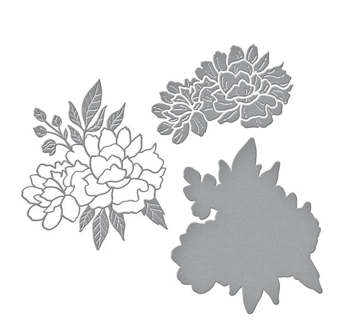 Peony Celebration Cutting Die Spellbinders S4-1333
