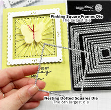 Load image into Gallery viewer, Nesting Dotted Squares Die Waffle Flower 421344