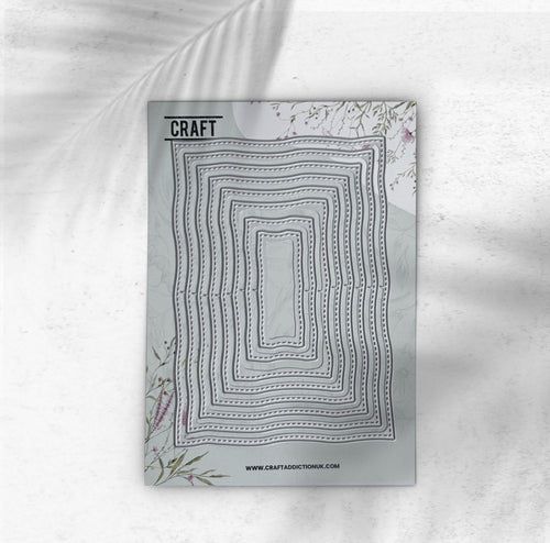 Wobbly Edge Nested Rectangles CraftAddictionUK