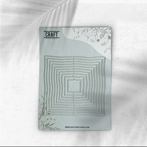 Wobbly Edge Nested Squares CraftAddictionUK