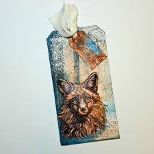 Freddy Fox A6 Red Rubber Stamp IndigoBlu IND1383