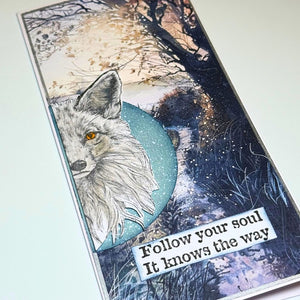 Freddy Fox A6 Red Rubber Stamp IndigoBlu IND1383