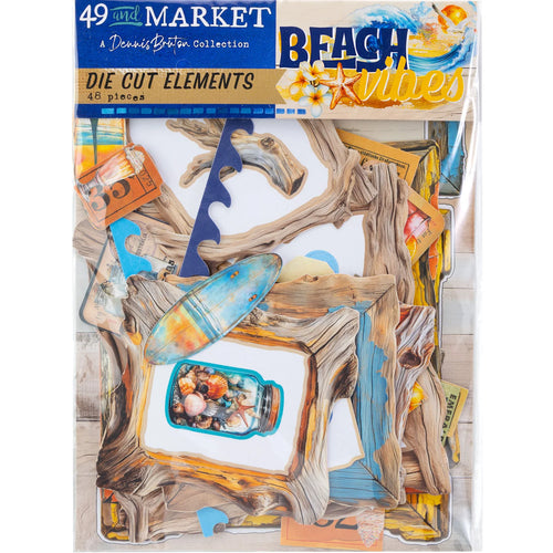 Beach Vibes - Die Cut Elements 49 & Market DBV-32178