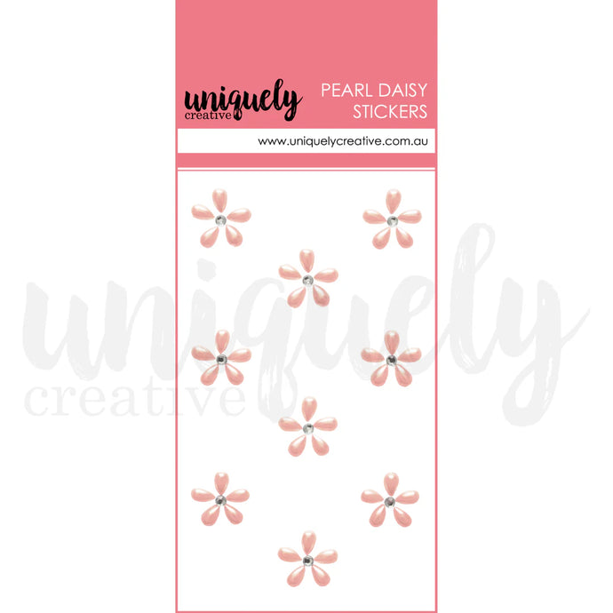 Pearl Daisy Stickers - Pink UCE2136 Uniquely Creative