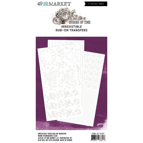 Echoes of Time Irresistible Rub On Transfers 49 & Market JET-33397