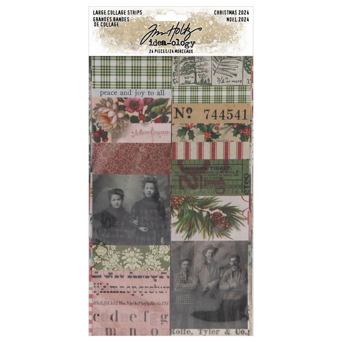 Christmas Noel Large Collage Strips Tim Holtz idea-ology TH94410