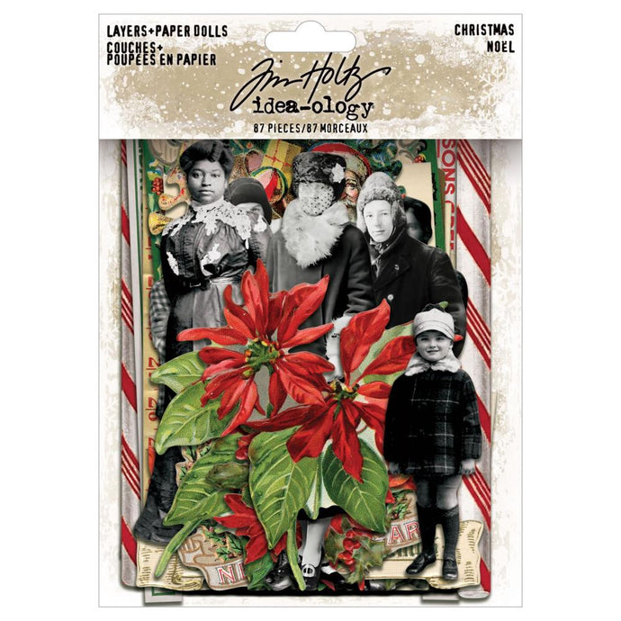 Christmas Noel Layers & Paper Dolls Tim Holtz idea-ology TH94449