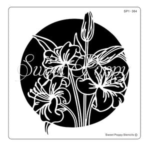 Lily Circle Stencil Sweet Poppy SP1-364