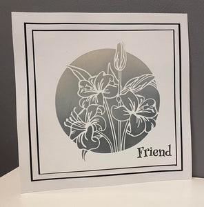 Lily Circle Stencil Sweet Poppy SP1-364