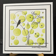 Load image into Gallery viewer, Bubbles Back Plate Stencil Sweet Poppy SP6-156
