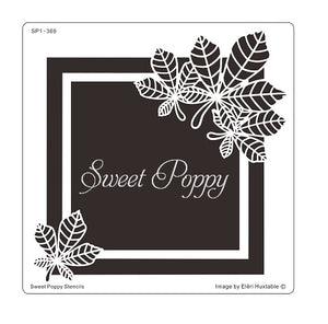 Chestnut Leaf Square Stencil SP1-369