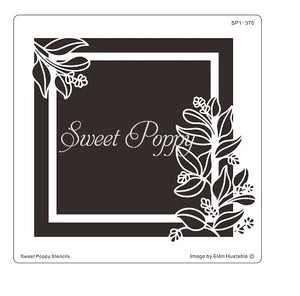 Sprigs Square Stencil Sweet Poppy SP1-370