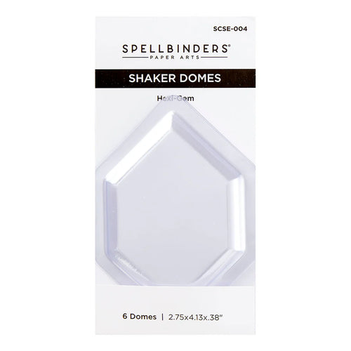 Hexi-Gem Shaker Domes Spellbinders SCSE-004