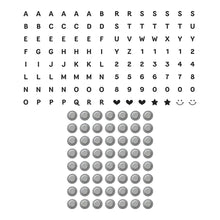 Load image into Gallery viewer, Bestie Alphabet Beads BetterPress Plates Spellbinders BP-223