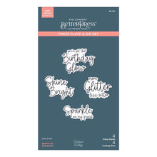 Load image into Gallery viewer, Sparkle on Sentiments BetterPress Plates Spellbinders BP-207