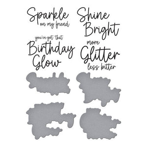 Sparkle on Sentiments BetterPress Plates Spellbinders BP-207