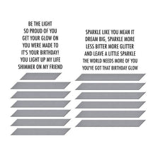Load image into Gallery viewer, Shine Bright Sentiment Strips BetterPress Plates Spellbinders BP-206