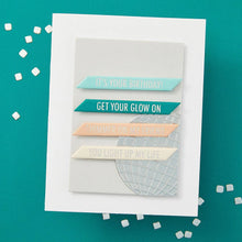 Load image into Gallery viewer, Shine Bright Sentiment Strips BetterPress Plates Spellbinders BP-206