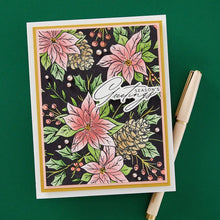 Load image into Gallery viewer, Festive Poinsettias BetterPress Plate Spellbinders  BP-226