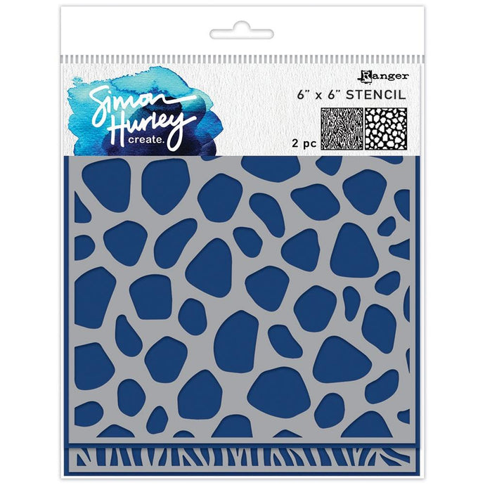 Animal Prints 6x6” Stencil Simon Hurley HUS91707