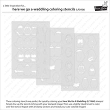 Load image into Gallery viewer, Her We Go a Waddling Stencil Lawn Fawn LF3926