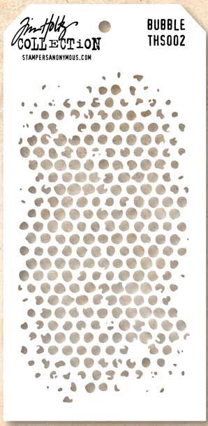Bubble Layering Stencil Tim Holtz THS002
