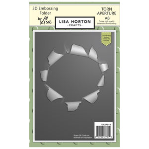 Torn Aperture A6 Embossing Folder & Die Lisa Horton LHCEF140