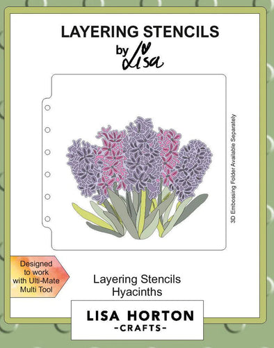 Hyacinths Layering Stencils Lisa Horton LHCAS142