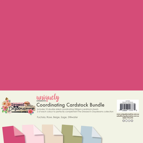 Dressed in Daydreams 12x12” coordinating Cardstock Bundle UCP3034