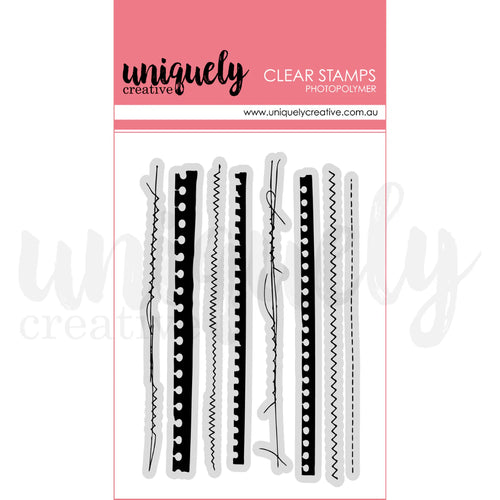 Ripped & Stitched Stamp Uniquely Creative UC1933