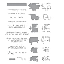 Load image into Gallery viewer, Propagation Garden Sentiments Stamp &amp; Die Set Spellbinders SDS-189