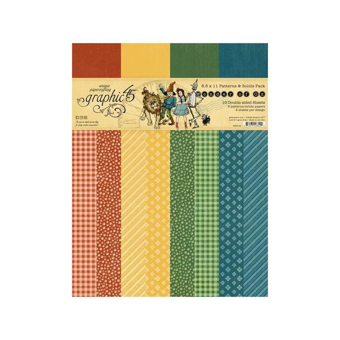 Pre Order Wonder of Oz 8.5x11” Patterns & Solids Pack Graphic 45 4503122
