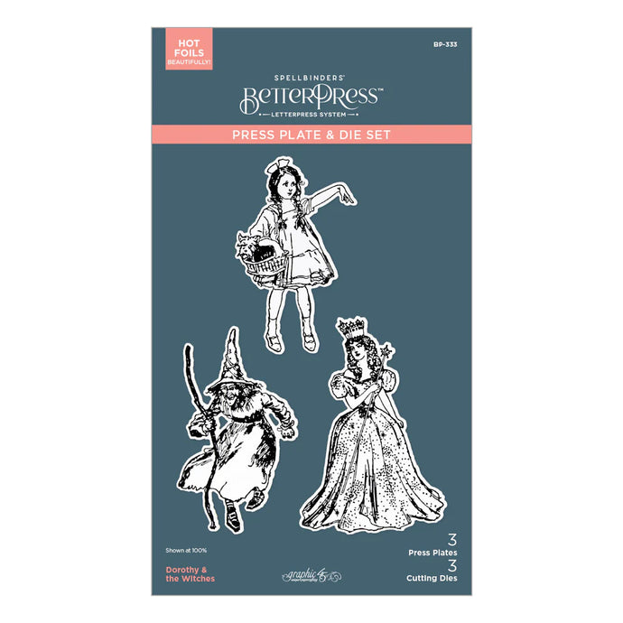 Pre Order Wonder of Oz Dorothy & The Witches BetterPress Plate & Die Set Spellbinders BP-333