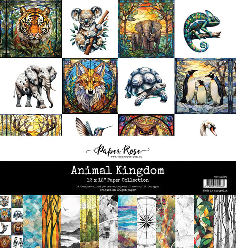 Animal Kingdom 12x12 Paper Collection Paper Rose 32079