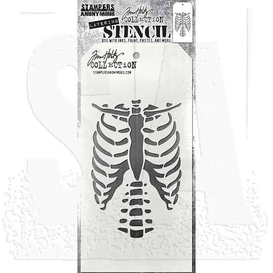 Bones Stencil Tim Holtz THS185