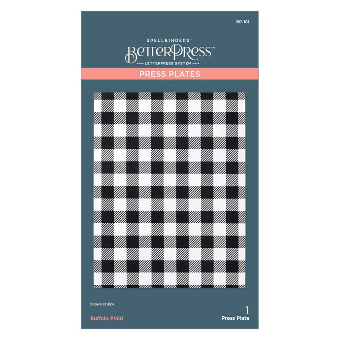 Buffalo Plaid BetterPress Plate Spellbinders BP-161