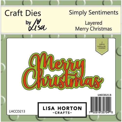 Merry Christmas Layered Die Lisa Horton LHCCD213