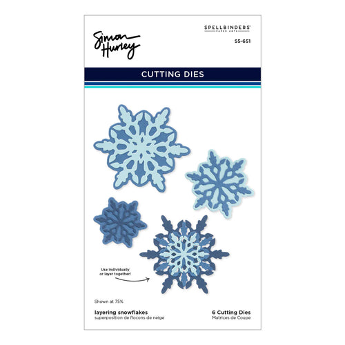 Layering Snowflakes Simon Hurley S5-651 Spellbinders