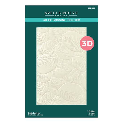 Lush Leaves 3D Embossing Folder Spellbinders E3D-083