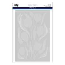 Load image into Gallery viewer, Layered Twirling Tulips Stencil Set Simon Hurley STN-080 Spellbinders