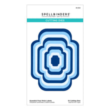 Load image into Gallery viewer, Essential Four Petal Labels Spellbinders S5-563