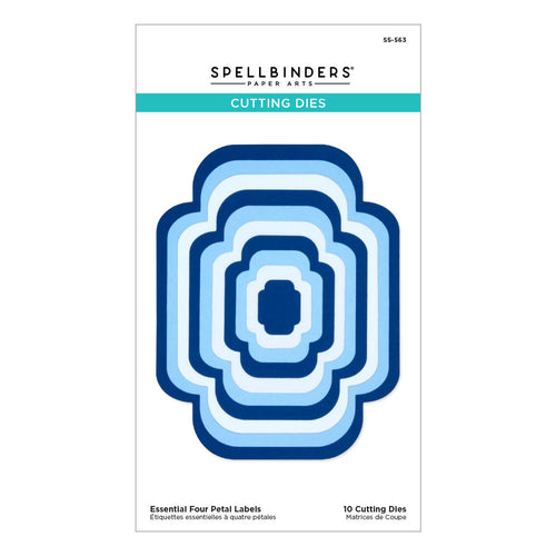 Essential Four Petal Labels Spellbinders S5-563